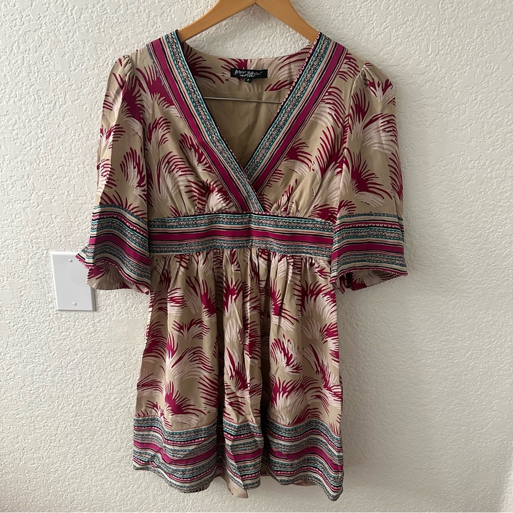 Betsey Johnson Vintage Silk Kimono Mini Dress